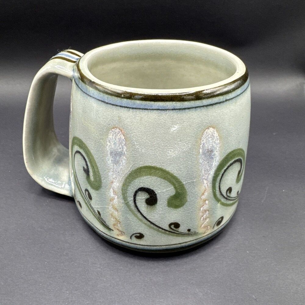VTG Ken Edwards XL Coffee/Soup Mug Mexican Pottery Handmade 4”